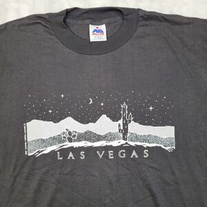 Vintage Las Vegas Shirt Mens‎ XL Single Stitch Desert Moon Nevada Western Supply